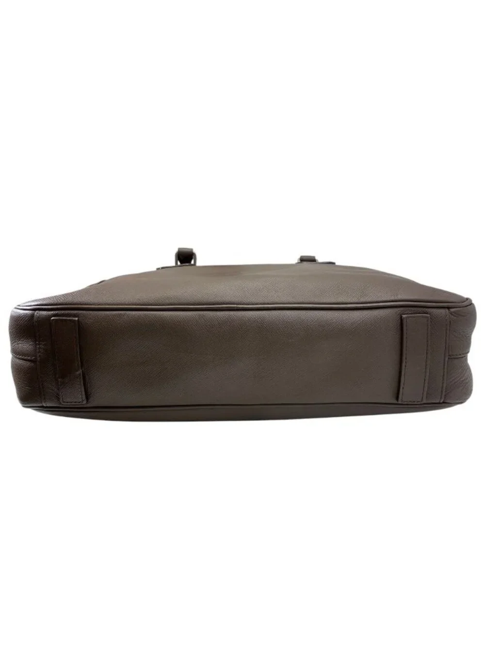 Prada Triangle Logo Business Briefcase Handbag Saffiano Leather